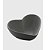 Lyor Bowl Coração De Cerâmica Heart Cinza 600ML - Imagem 1