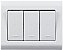 Tramontina LizFlex Caixa de Sobrepor C/ 3 Interruptores Simples - Imagem 6