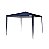 Mor Gazebo 3m x 3m Poliester Oxford Azul com Silvercoating - Imagem 1