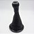 Kit Coifa de Alavanca Com Manoplas de Câmbio Carro Volkswagen Gol G3 1999-2005 Com Bola / ARO CROMADO / Cor: PRETO - Imagem 1