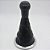 Kit Coifa de Alavanca Com Manoplas de Câmbio Carro Volkswagen Gol G3 1999-2005 Com Bola / ARO CROMADO / Cor: PRETO (C/ ARO PRETO) - Imagem 1
