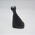 Kit Coifa de Alavanca Com Manoplas de Câmbio Carro Volkswagen Gol / Parati / Saveiro 1987-1999 Base Curta Com Bola / Cor: PRETO RESINA PRATA - Imagem 1