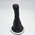 Kit Coifa de Alavanca Com Manoplas de Câmbio Carro Volkswagen Gol / Voyage / Saveiro 2008-2013 / Fox 2003-2009 Com Bola / COM ARO PRATA / Cor: PRETO (C/ ARO PRETO) - Imagem 1
