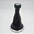 Kit Coifa de Alavanca Com Manoplas de Câmbio Carro Volkswagen Gol G3 1999-2005 Com Bola / Cor: PRETO COM ARO CROMADO - LENTE PRATA - Imagem 1