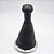 Kit Coifa de Alavanca Com Manoplas de Câmbio Carro Volkswagen Gol G3 1999-2005 Com Bola / Cor: GRAFITE COM ARO CROMADO - LENTE PRETA - Imagem 1