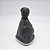 Kit Coifa de Alavanca Com Manoplas de Câmbio Carro Fiat Grand Siena 2012-2020 Com Base Prata Com Bola Cinza / Cor: CINZA - ANEL CHUMBO - Imagem 1