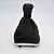 Kit Coifa de Alavanca Com Manoplas de Câmbio Carro Fiat Punto 2008-2017 / Linea 2009-2016 Com Base Prata Com Bola Preta / Cor: PRETA - ANEL CHUMBO - Imagem 3