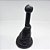 Kit Coifa de Alavanca Com Manoplas de Câmbio Carro Ford Ecosport 2003-2006 Com Aro Preto Com Bola / Cor: PRETO - LENTE PRATA - Imagem 1