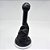 Kit Coifa de Alavanca Com Manoplas de Câmbio Carro Ford Ecosport 2003-2011 Com Aro Cromado Com Bola / Cor: PRETO - LENTE PRATA - Imagem 2