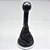 Kit Coifa de Alavanca Com Manoplas de Câmbio Carro Ford Ecosport 2003-2011 Com Aro Cromado Com Bola / Cor: PRETO - LENTE PRATA - Imagem 1