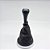 Kit Coifa de Alavanca Com Manoplas de Câmbio Carro Ford Fiesta 2003-2011 Com Aro Cromado Com Bola / Cor: PRETO - RES. PRATA - Imagem 1