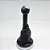Kit Coifa de Alavanca Com Manoplas de Câmbio Carro Ford Ecosport 2003-2006 Com Aro Prata Com Bola / Cor: PRETO - LENTE PRATA - Imagem 2