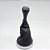 Kit Coifa de Alavanca Com Manoplas de Câmbio Carro Ford Fiesta 2003-2011 Com Aro Prata Com Bola / Cor: PRETA - RES. PRETA - Imagem 1