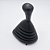 Kit Coifa de Alavanca Com Manoplas de Câmbio Carro Ford Fiesta Street 2001-2006 / Courier 2001-2013 Com Bola Com Base / Cor: PRETA - RESINA PRETA - Imagem 2