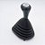Kit Coifa de Alavanca Com Manoplas de Câmbio Carro Ford Fiesta Street 2001-2006 / Courier 2001-2013 Com Bola Com Base / Cor: PRETA - RESINA PRATA - Imagem 2