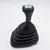 Kit Coifa de Alavanca Com Manoplas de Câmbio Carro Ford Fiesta Street 2001-2006 / Courier 2001-2013 Com Bola Com Base / Cor: PRETA - RESINA PRATA - Imagem 3