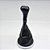 Kit Coifa de Alavanca Com Manoplas de Câmbio Carro Ford Fiesta 2003-2011 Com Aro Cromado Com Bola Preta / Cor: PRETA - LENTE PRETA - Imagem 1