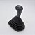 Kit Coifa de Alavanca Com Manoplas de Câmbio Carro Ford Fiesta Street 2001-2006 / Courier 2001-2013 Com Base Com Bola Cinza / Cor: PRETA - LENTE PRETA - Imagem 2