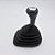 Kit Coifa de Alavanca Com Manoplas de Câmbio Carro Ford Fiesta Street 2001-2006 / Courier 2001-2013 Com Base Com Bola Cinza / Cor: PRETA - LENTE PRATA - Imagem 1