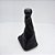 Kit Coifa de Alavanca Com Manoplas de Câmbio Carro Chevrolet Celta Mod. 2001-2011 5M Com Base Com Bola / Cor: PRETO - RESINA PRATA - Imagem 1