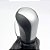Kit Coifa de Alavanca Com Manoplas de Câmbio Carro Chevrolet S10 2012-2017 Com Base Com Bola Preta 5M / Cor: PRETA - TAMPA PRATA - Imagem 1