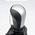 Kit Coifa de Alavanca Com Manoplas de Câmbio Carro Chevrolet S10 2012-2017 Com Base Com Bola Preta 6M / Cor: PRETA - TAMPA PRATA - Imagem 1