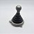 Kit Coifa de Alavanca Com Manoplas de Câmbio Carro Honda FIT 2003-2008 Sanfonada Com Base CINZA / Cor: PRETA - BOLA CINZA - Imagem 2