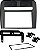 Kit Central Multimidia Painel Moldura Moldelo Punto Black Piano Ano 2008 2009 2010 2011 2012 - Imagem 3