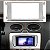 Moldura 2 Din Modelo Painel Ford Focus Prata Ano 2009 2010 2011 2012 2013 - Imagem 3