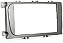 Moldura 2 Din Modelo Painel Ford Focus Prata Ano 2009 2010 2011 2012 2013 - Imagem 2