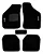 Jogo Tapete Uno 2008 A 2013 Preto Carpete Personalizado Logo - Imagem 2