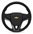 Volante Esportivo Cruze Celta Corsa Classic Wind Prisma Vectra Omega Monza Kadett Com Cubo Preto Prata e Grafite - Imagem 2