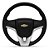 Volante Esportivo Cruze Celta Corsa Classic Wind Prisma Vectra Omega Monza Kadett Com Cubo Preto Prata e Grafite - Imagem 1