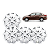 Jogo 4 Calotas Universal Aro 14p Modelo Hb20 Hatch/sedan - 2014/15 (cubo Baixo) Parafuso - Imagem 2