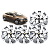 Jogo 4 Calotas Universal Aro 15p Modelo Onix/prisma 2014/16 (cubo Padr O) Parafuso - Imagem 1