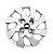 Jogo 4 Calotas Universal Aro 13p Modelo Corsa/classic (cubo Baixo) Parafuso - Imagem 5
