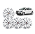 Jogo 4 Calota  Universal Aro 14p Mod Onix/prisma 2017/20 (cubo Baixo) Parafuso - Imagem 2