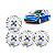 Jogo 4 Calota  Universal Aro 14p Mod Fiesta Hatch/sedan 2011/12 (cubo Baixo) Parafuso - Imagem 1