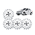 Jogo 4 Calotas Universal Aro 14p Mod Gol/voyage/saveiro G5 2009/11 (cubo Alto) Parafuso - Imagem 3