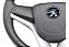 Volante Esportivo Cruze Prata Completo Com Cubo Para Linha Peugeot - Imagem 5