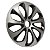 Kit 4 Calotas Esportivas Velox Aro 13 Silver Black Fixação Universal Para Rodas 4 E 5 Furos - Imagem 5