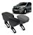 Apoio Descanso De Braço Encosto Suporte Porta Objetos Automotivo Renault Sandero Logan 2007 2008 2009 2010 2011 2012 2013 2014 2015 2016 2017 2018 Couro Preto Cinza Grafite - Imagem 1
