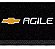 Jogo Tapete Logo Bordado Agile 2008 2009 2010 2011 2012 2013 2014 2015 2016 5 Peças - Imagem 3