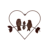 Decoração de Parede - Mary Heart com 2 Passaros - Imagem 1