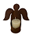 Anjo Decorativo em Ferro com Suporte para Vela – Encanto Natalino - Imagem 1