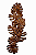 Costela-de-Adão Decorativa em Aço Corten 110x50 cm – Rústica Envelhecida - Imagem 1