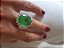 Anel  bijuteria pedra Verde - Imagem 1