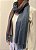 Pashmina degradé cashmere azul-cinza - Imagem 1