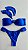 Biquini Azul alça removível - Imagem 3