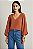 Blusa Telha com Manga Bufante - CHARRY - Imagem 1